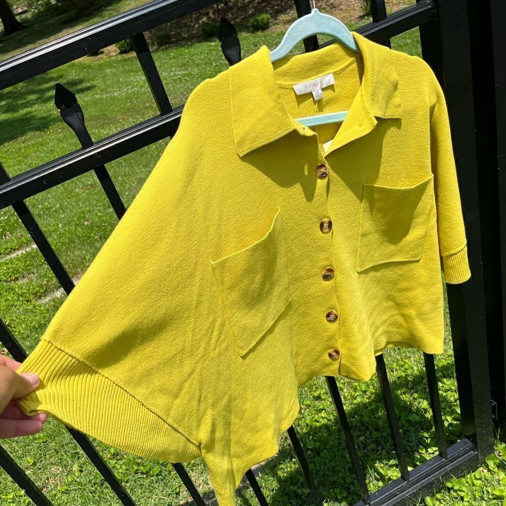 Anthropologie Flat White Patch Pocket Sweater Skirt Set NWT - Picture 5 of 13